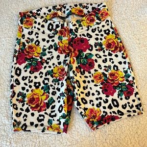 Multi colored bike shorts